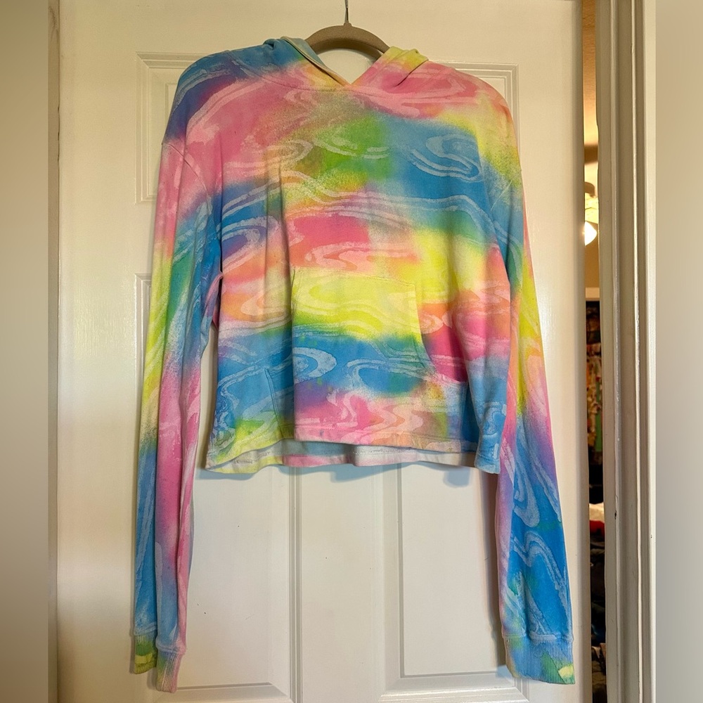 Mokuyobi Cropped Rainbow Hoodie Size M